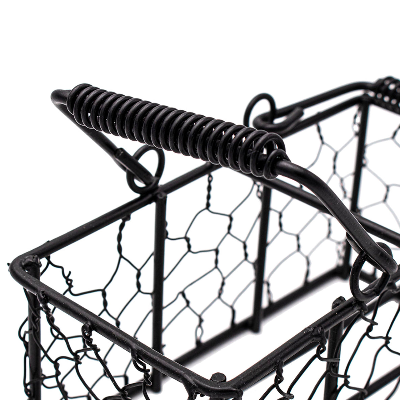 Chicken Wire Caddy for 2 Half Pint 8oz Mason Jars
