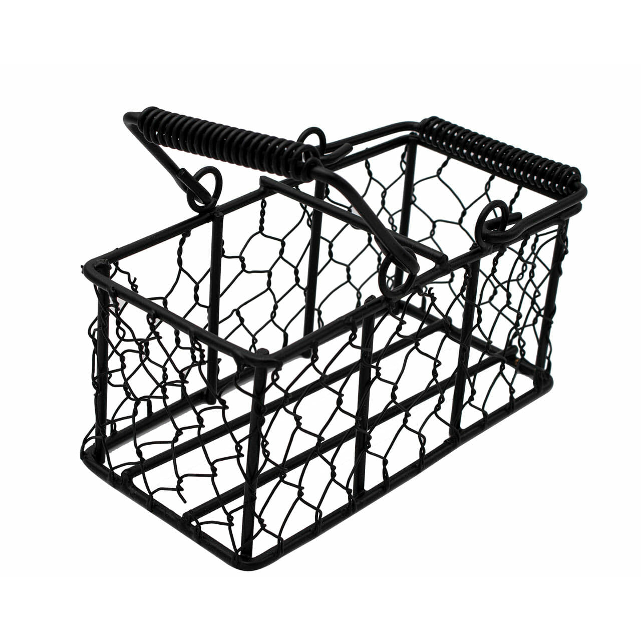 Chicken Wire Caddy for 2 Half Pint 8oz Mason Jars
