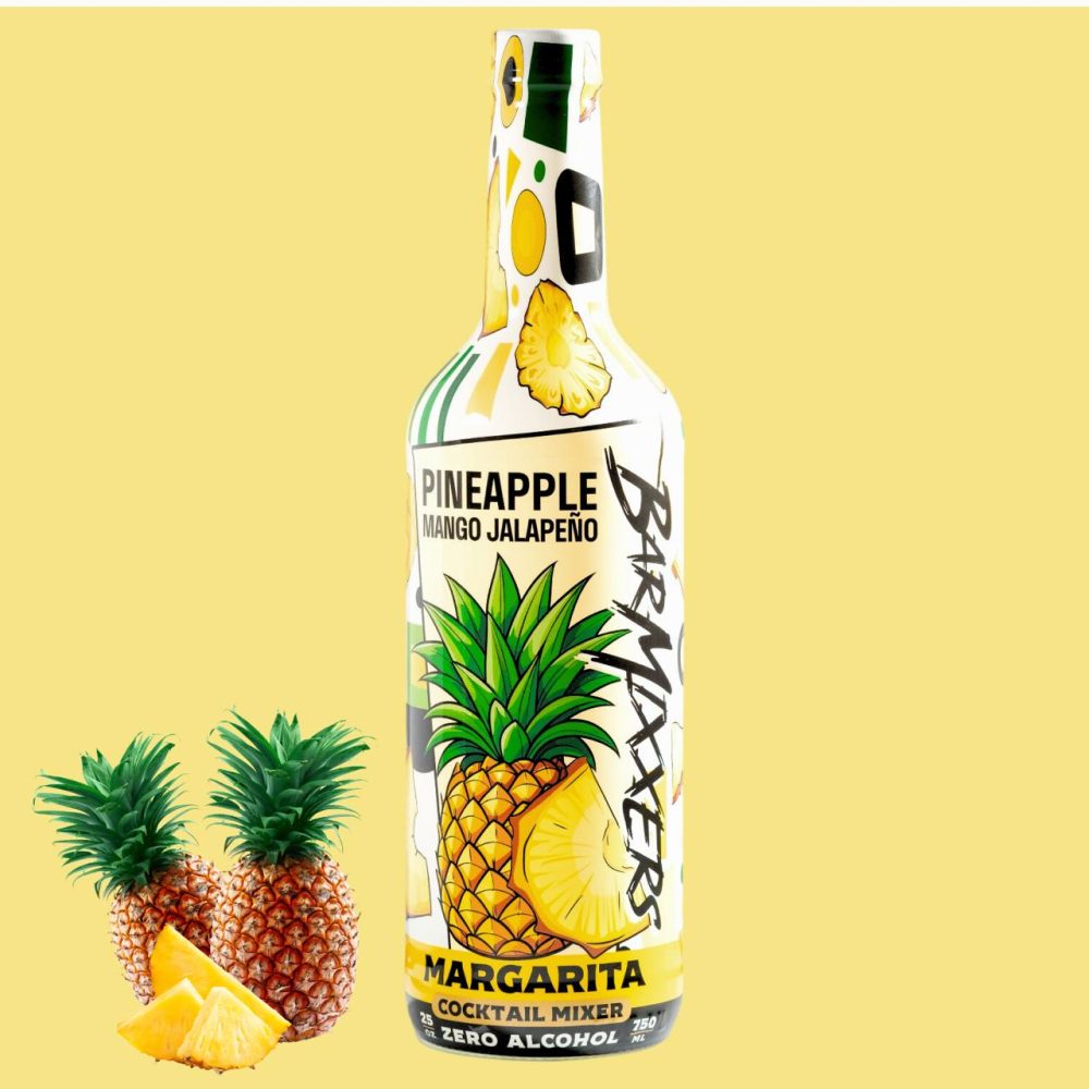 BarMixxers Pineapple, Mango, Jalapeno Margarita Beverage Mixer - 25oz - 13 Servings
