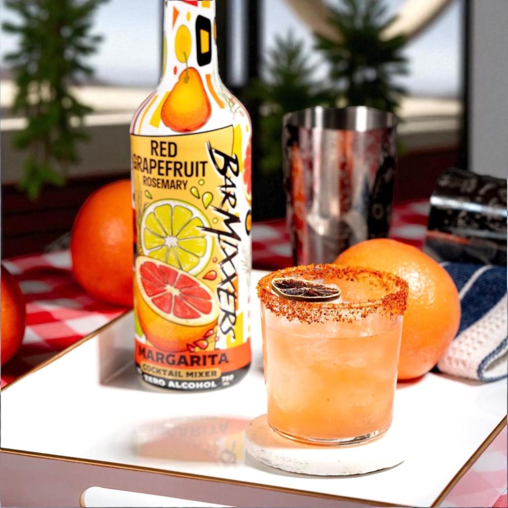 BarMixxers Red Grapefruit Rosemary Margarita Beverage Mixer - 25oz - 13 Servings