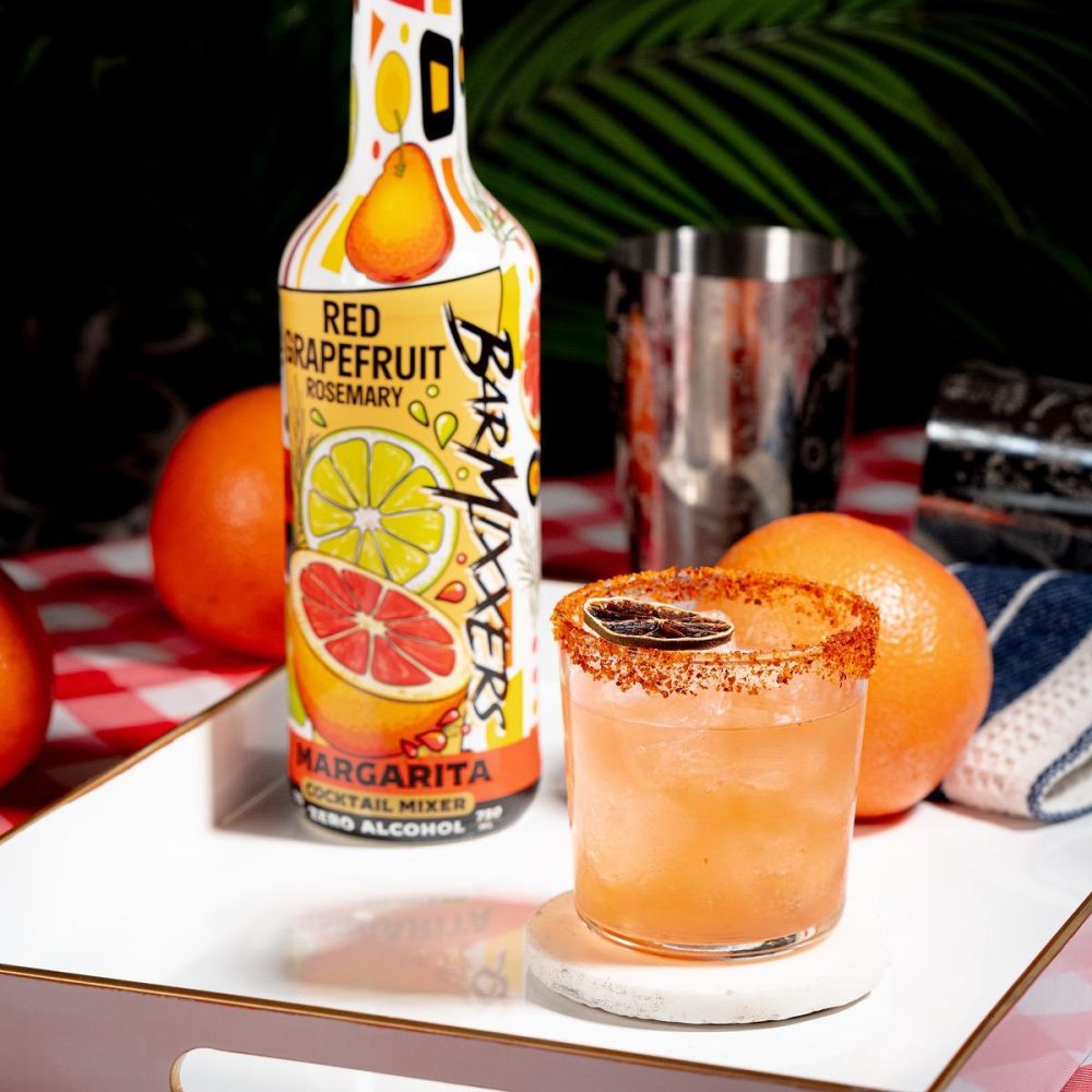 BarMixxers Red Grapefruit Rosemary Margarita Beverage Mixer - 25oz - 13 Servings