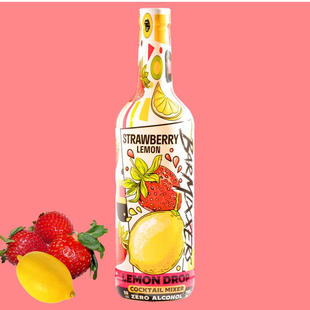 BarMixxers Strawberry Lemon Drop beverage Mixer - 13 Servings - 25oz
